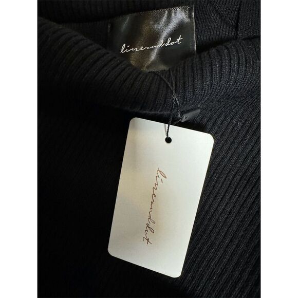 REVOLVE Line and Dot Black SYLVIE MIDI SWEATER DRESS XS - Picture 5 of 7